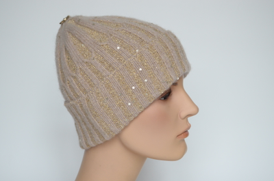 Визио Италия шапка кремового цвета