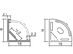 Угловой алюминиевый профиль 16*16 (овальный рассеиватель)