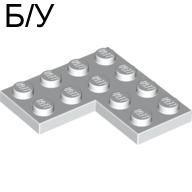 ! Б/У - Plate 4 x 4 Corner, White (2639 / 4212128 / 4508662) - Б/У