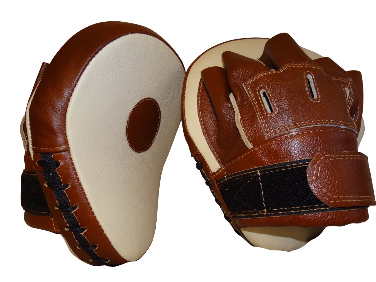 боксерские лапы кожаные