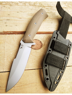 нож Егерь сталь AUS10, рукоять G10, цвет тан