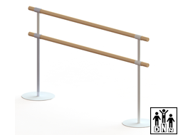 Переносной хореографический станок двухрядный Пируэт