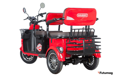 Электротрицикл Rutrike Gelbert Kappa 48V/60V 650Вт красный