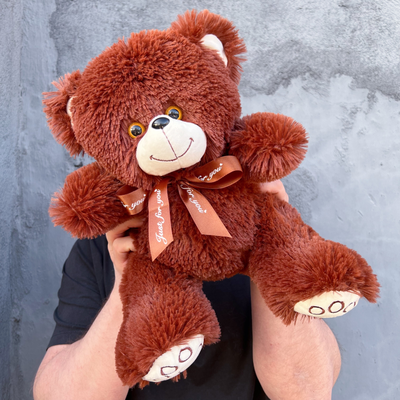 Плюшевый мишка 45 см бурый Бен