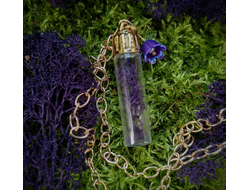 "Violet witch" кулон со мхом