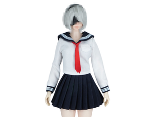 Костюм японской школьницы (бело-синий) - 1/6 JK swimsuit set (SA011A ...