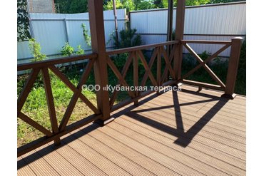 Ограждения ДПК коричневые