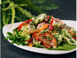 Салат из свежих овощей по-кавказски