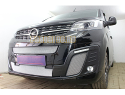 Защита радиатора Opel Zafira Life 2019- chrome центр+низ