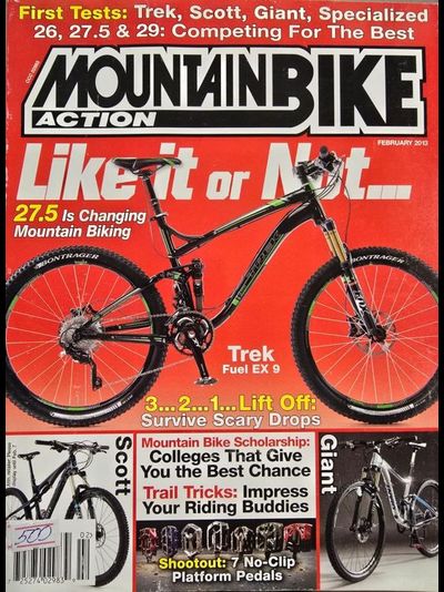 Mountain Bike Action Magazine February 2013 Иностранные спортивные журналы в Москве, Intpressshop