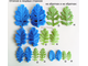 "Лист цинерарии" Силиконовый молд  (вайнер)