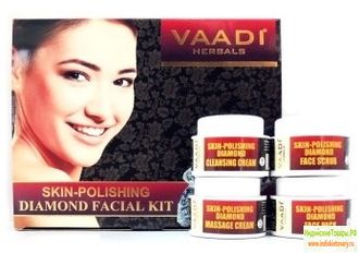 НАБОР ДЛЯ ЛИЦА &quot;АЛМАЗНЫЙ ПОЛИРУЮЩИЙ&quot; от Ваади (Facial Kit Skin-Polishing Diamond, Vaadi Herbals) 70 г