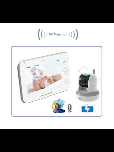 Видеоняня с моторизированной видеокамерой Ramili Baby  RV700