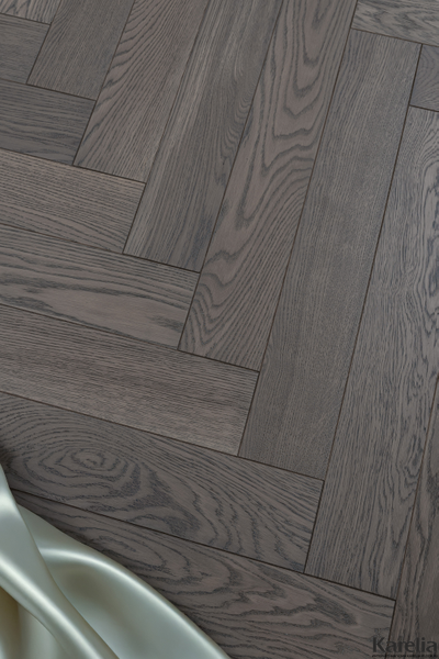 Паркетная доска Karelia Herringbone Дуб Chifon HB
