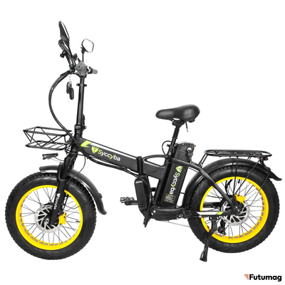 Электровелосипед SYCCYBA H1 (F10) DUAL 23AH желтый