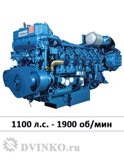 Судовой двигатель Baudouin 12M26.2C1100-19 1100 л.с. 1900 об/мин