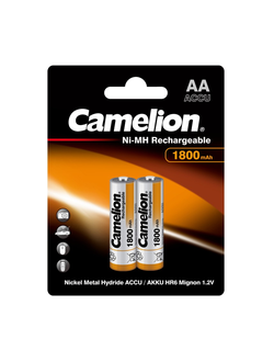 Батарейка аккумуляторная никель-металлогидридная Camelion AA 1800mAh/2BL 2 штуки
