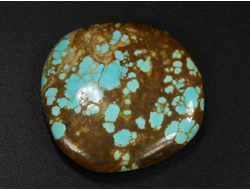 Бирюза, полировка плоская, США, Невада (27*27*5 мм, 6,5 г) №37845