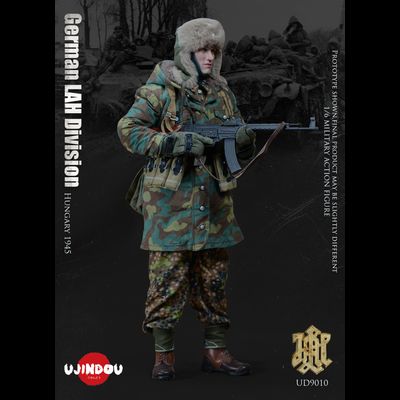 ПОВРЕЖДЕНА УПАКОВКА - Немецкий солдат в Венгрии, 1945 г - КОЛЛЕКЦИОННАЯ ФИГУРКА 1/6 WWII German LAH Division Hungary 1945 (UD9010) - UJINDOU
