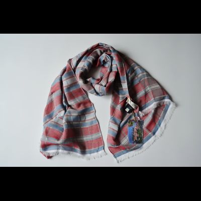 Клетчатый платок из хлопка Vizio Италия F 56 фото