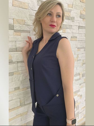 Жилет 711-1224 синий