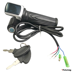 Ручка газа с ключом для электровелосипеда колхозник 60v