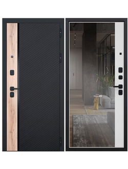 Стальная дверь  ФРЕГАТ с Зеркалом