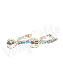 Серьги с английским замком "Волейбол"