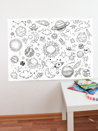 ПЛАКАТ ДЛЯ РИСОВАНИЯ "РАСКРАСКА"