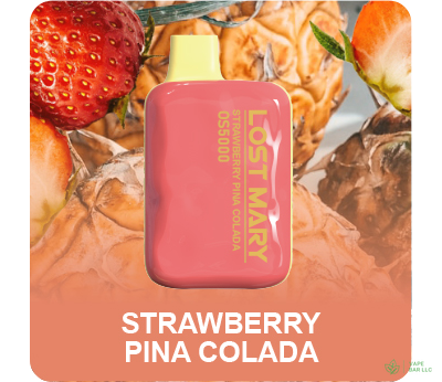 Одноразовая электронная сигарета LOST MARY OS4000, 2%, 11,5 мл, 650 мАч, 4000 затяжек (Strawberry Pina Colada)