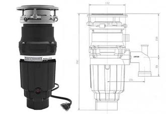 ИЗМЕЛЬЧИТЕЛЬ ПИЩЕВЫХ ОТХОДОВ BONE CRUSHER BC 610