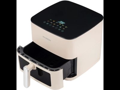 Аэрогриль Hyundai HYF-9086 8л, сливочный/черный