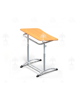 ПАРТА ОДНОМЕСТНАЯ С УГЛОМ НАКЛОНА СТОЛЕШНИЦЫ 0-15° "ЭКСТРА 1Р"