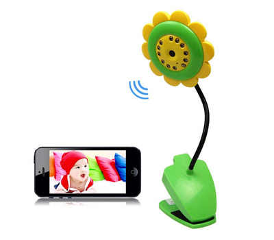 MACRO SEE, Бюджетная WiFi видеоняня с DVR (baby) Ромашка, VGA (iCamSee - IOS)