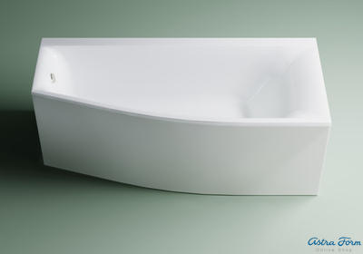 Astra-Form Ванна Скат Solid Surface правосторонняя 170/75 см белая матовая