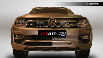 Premium защита радиатора для Volkswagen Amarok (2016-2021) из 2-х частей