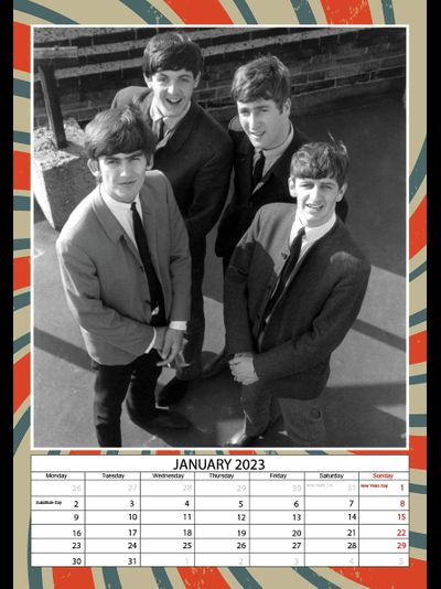 The Beatles Fab Four Календарь 2023