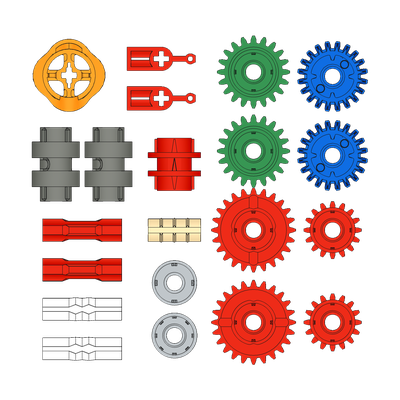 !АНАЛОГ! Assortment of Gears /  Gearbox,  (GEAR1)
