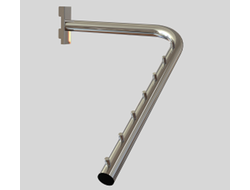 2234 Кронштейн L-образный наклонный из ?25 трубы L=290х400 мм