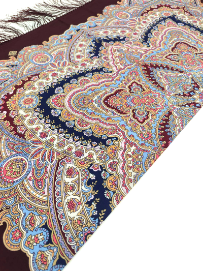 Павловопосадский платок Песенка весеннего дождя 1926-7