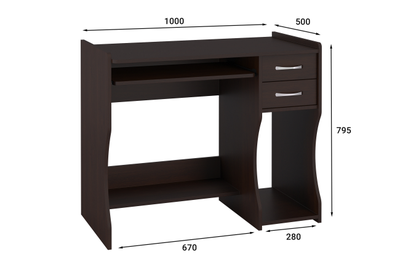 Стол компьютерный С-203 Венге
