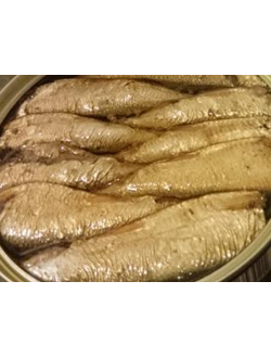 Шпроты в масле из балтийской кильки За Родину 175 гр(овал)