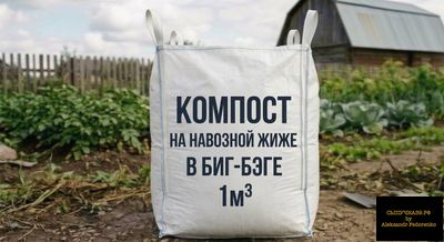 компост на навозной жиже в биг-бэге
