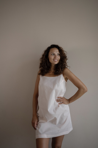 Комбинация из батиста (персиковая)