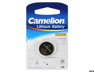 Батарейка литиевая Camelion CR2025/1BL Lithium 1 штука