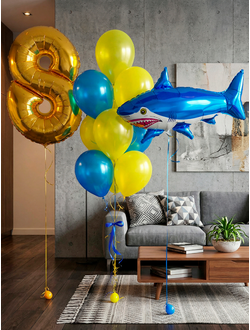 Набор шаров с акулой