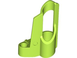 Technic, Panel Fairing # 6 Small Short, Large Hole, Side B, Lime (32528 / 4157368 / 4501005)