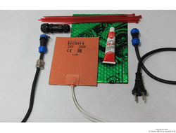 Подогрев масла в баке/картера до 50л/9л на 220В (250Вт, терм.150)