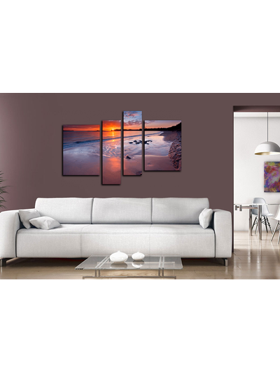 Модульная картина "Закат в раю"