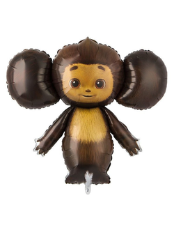 Шар фольгированный с гелием "Чебурашка" 117 см